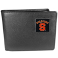 Syracuse Orange Leather Bi-fold Wallet Packaged in Gift Box